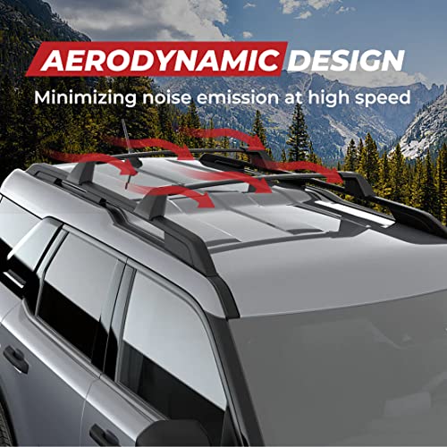 ALAVENTE Roof Rack Cross Bars for Ford Explorer 2020-2023 with Side Rails, 165lbs Aluminum D2995