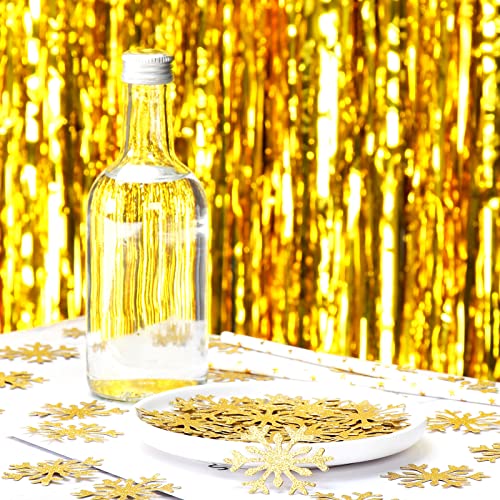 White-Gold Christmas Tree Star Confetti 300pcs Party Decoration N454