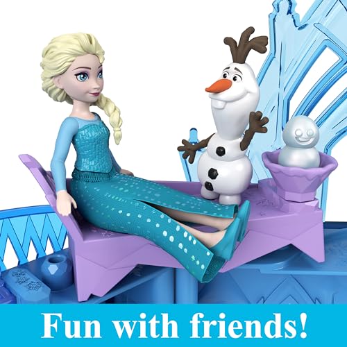 Mattel Disney Princess Storytime Stackers Elsa Ice Palace Dollhouse with Doll & 8 Pieces S8121