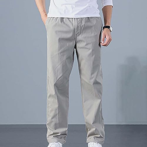 Men's Drawstring Cargo Pants with Zipper Pockets I274139