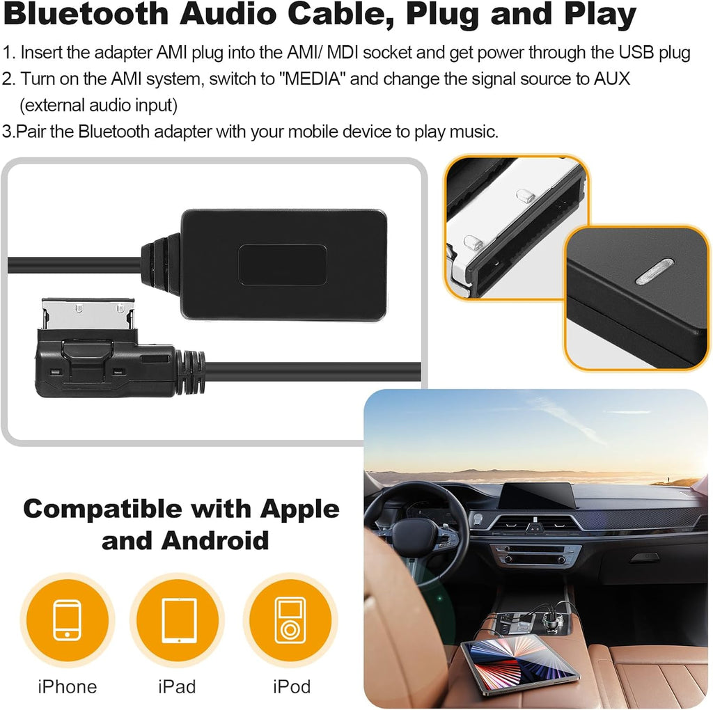 OCR Bluetooth 5.0 Audio Adapter for VW/Audi AMI Port J7668