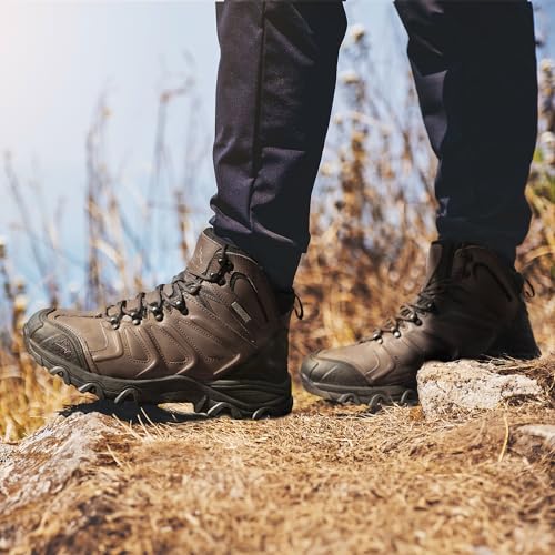 NORTIV 8 Men's Waterproof Ankle High Hiking Boots D984
