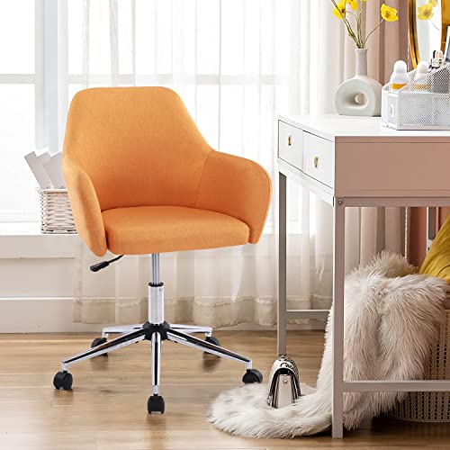 Warmiehomy Home Office Chair Swivel Desk Chair with Wheels, Beige P808