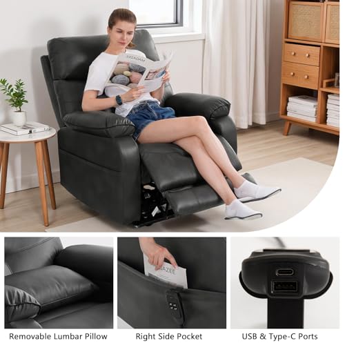 Dual Motor Power Lift Recliner Chair with Heat & Massage, Beige G98490