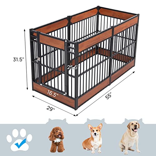 Dog Playpen 31.5" Indoor Heavy Duty Furniture Style Puppy Pen K408