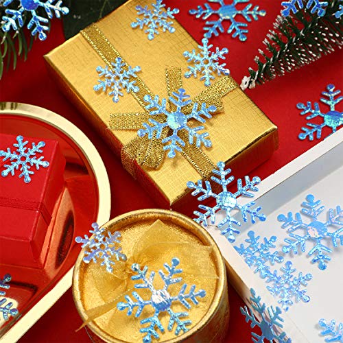 1600 Pieces 3 Size Snowflake Glitter Confetti for Christmas Party Table Decor P404201