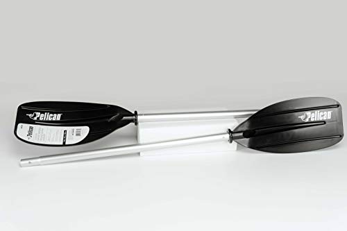 Pelican Junior Kid Kayak Paddle - 2 Piece Aluminum - 72 in - Black Y84546