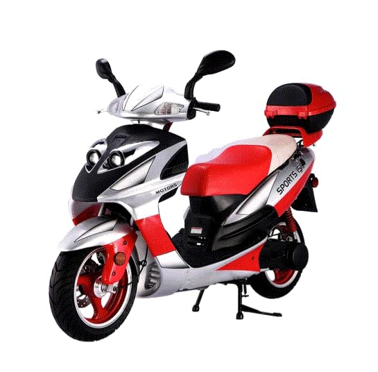 HHH 150cc Scooter Moped Street Gas Scooter with 13 inch Aluminum Wheels J98330
