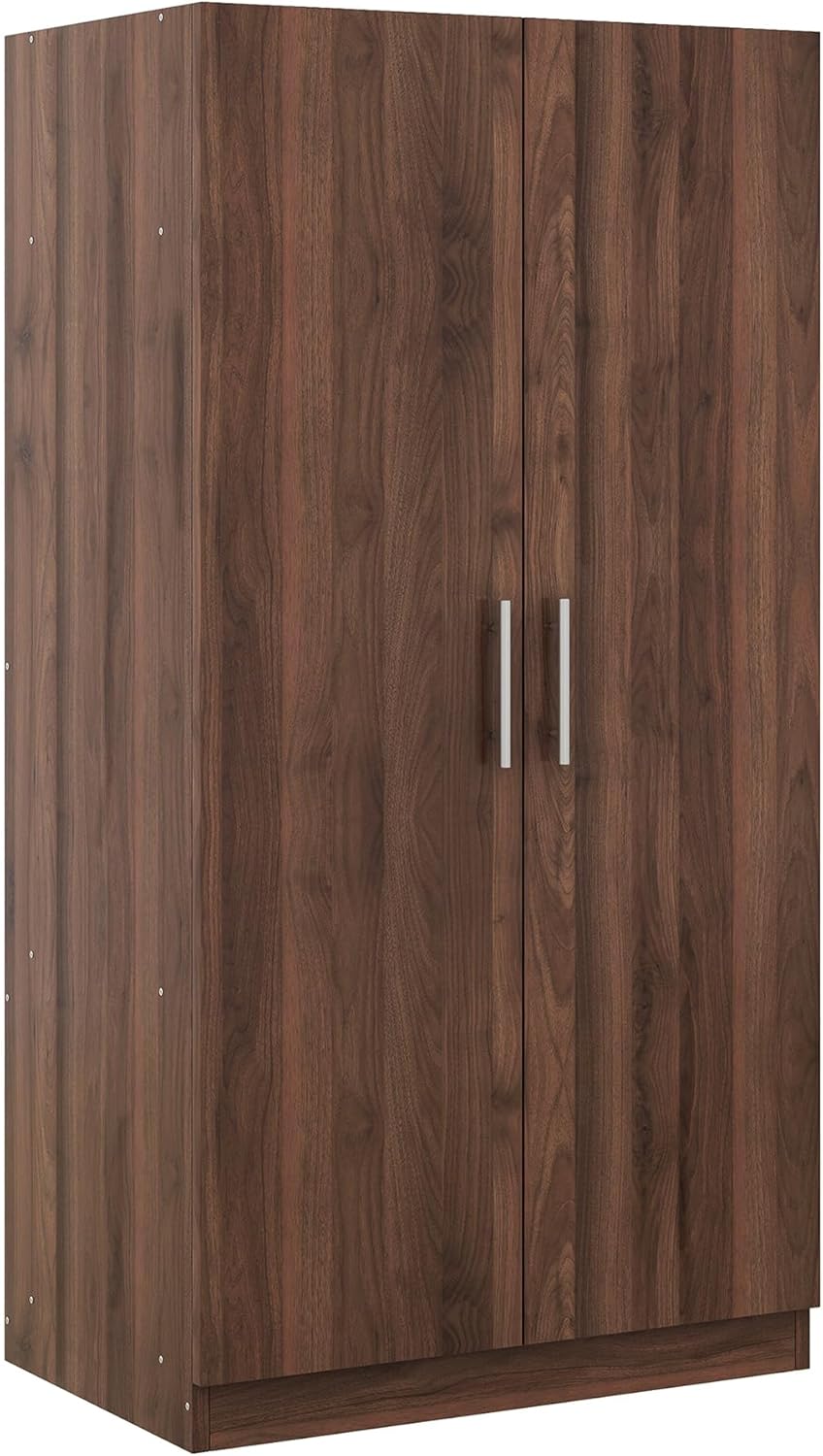 2-Door Wooden Wardrobe Armoire with 3 Storage Shelves F118250