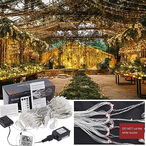 WATERGLIDE 300 LED Curtain Lights, Remote Control, Multicolor, Indoor Outdoor T948569
