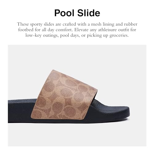 Coach Men's Signature Canvas Pool Slide Sandal I564