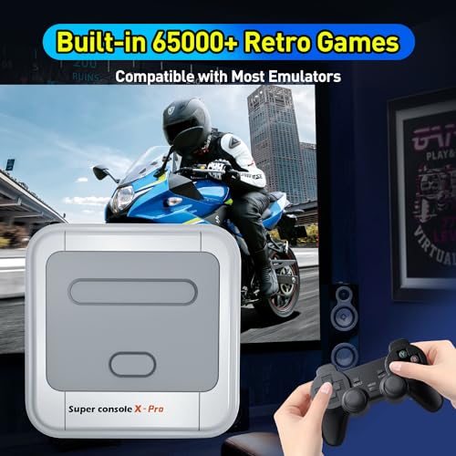 Kinhank Retro Game Console Super Console X PRO with 65000+ Games, 70+ Emulators, 4K TV M628147