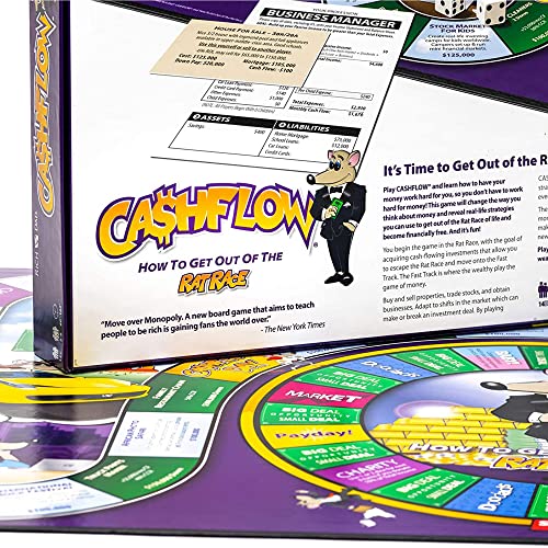 Rich Dad CASHFLOW Board Game, Educational Finance Literacy Game for Ages 14 & Up U172