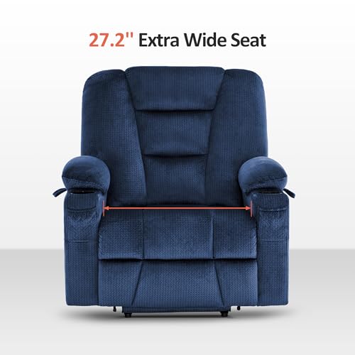 MCombo Small Power Lift Recliner Chair with Massage and Heat, Brown N356790