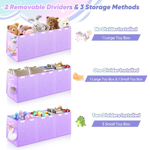 Extra Large Collapsible Toy Box with Lids, Gray P45959
