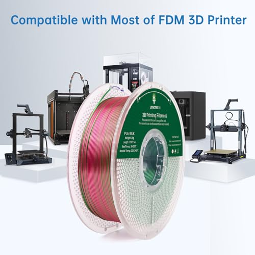 Silk PLA Filament 1.75mm Triple Colors 1kg Spool H522734