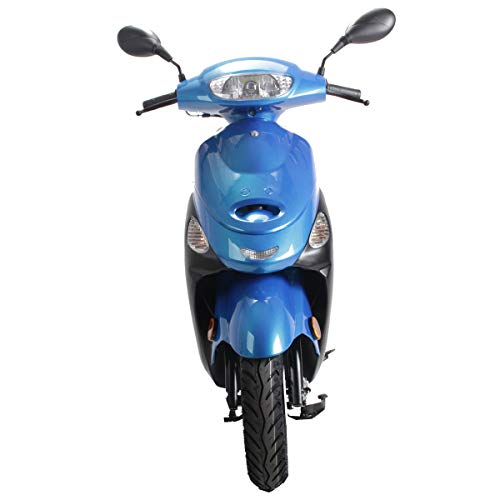 X-PRO 50cc Adult Gas Moped Motorcycle with 10" Aluminum Wheels, Black E491942