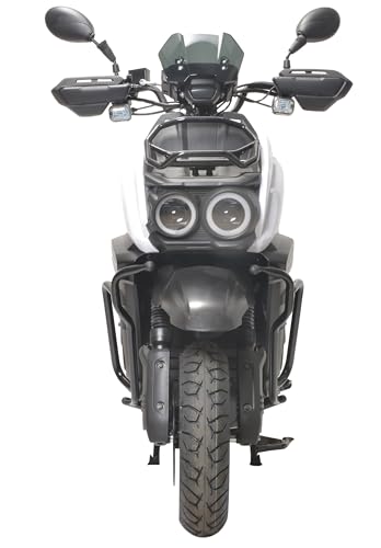HHH motorcycle 150cc Scooter Moped Gas Adult Street Bike CVT 12 inch Aluminum Wheels White W112991