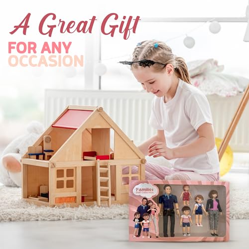 Family Dollhouse People - 5 Poseable Action Figures G290