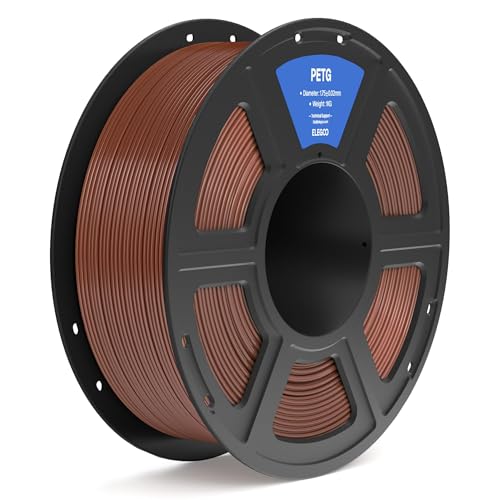 ELEGOO PETG Filament 1.75mm Black 2KG, 3D Printer Filament for FDM Printers D745395