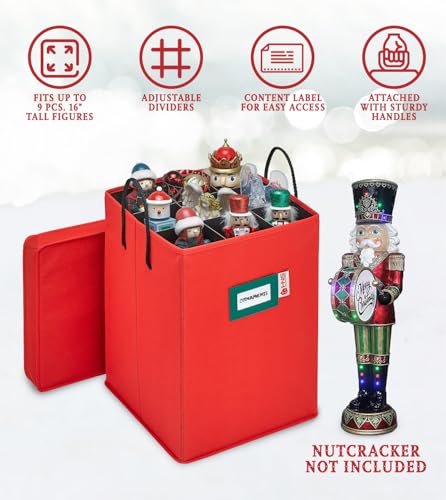 Christmas Nutcracker Storage Box for Figurines and Ornaments U4635