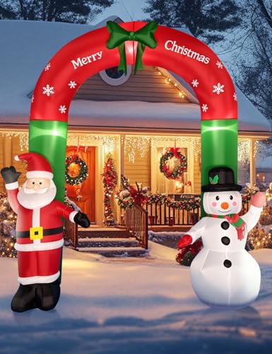 Christmas Inflatable Snowman with Penguin Yard Decoration with LED Lights K4000