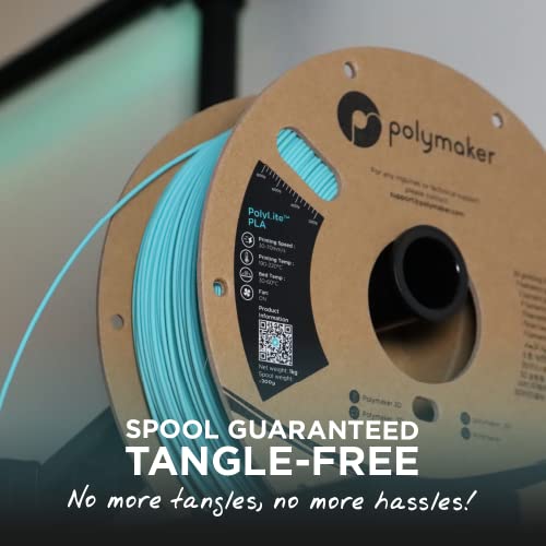 Polymaker PolyLite PLA Filament 1.75mm 1kg Black H626