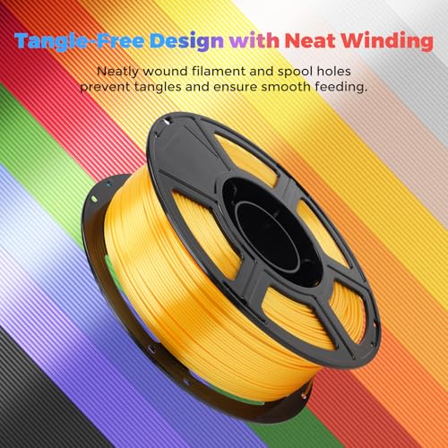 FLASHFORGE Silk PLA Filament 1.75mm, 1kg Spool V8381