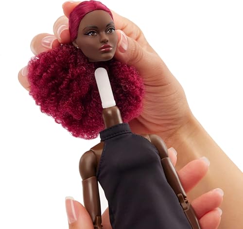 Barbie Basics Model 04 Collector Doll with Red Curly Hair and Black Mini Dress O916