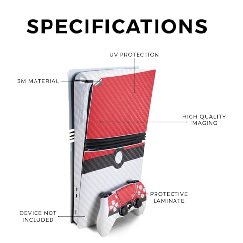 MightySkins Carbon Fiber Gaming Skin for PS5 Digital Edition Disc Drive - Black Camo S1804