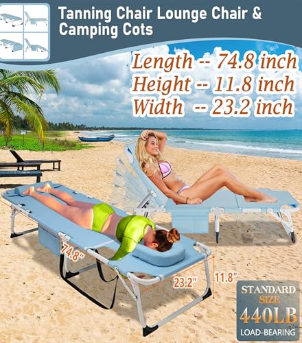 ABORON Oversized Folding Camping Cot for Adults, Double Layer 1200D, with Mat & Carrying Bag S2407