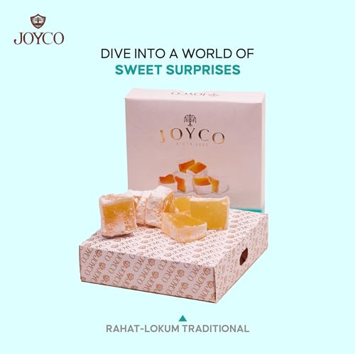 JOYCO Rose Rahat-Loukoum Traditional Delight - 0.55lb Chewy Candy Dessert F7016