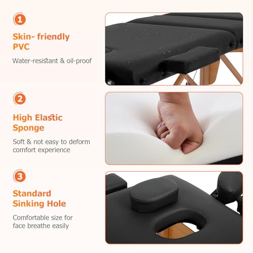 PayLessHere Massage Bed Portable Folding Spa Table with Non-Woven Bag P611882