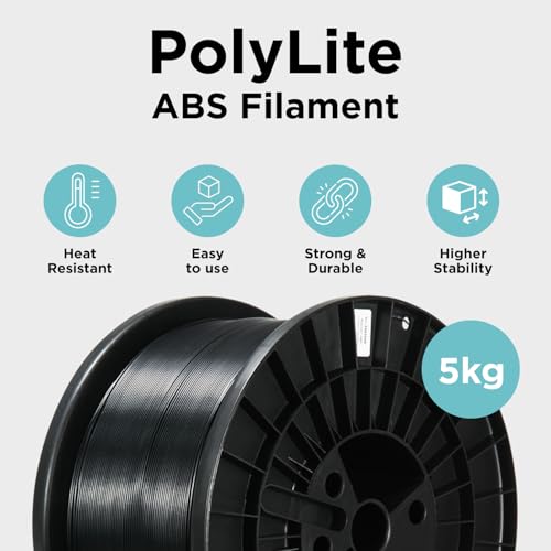 Polymaker PolyLite ABS Filament 1.75mm Black, 1kg F638424