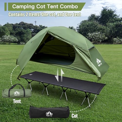 Night Cat Camping Cot Tent - Waterproof 1-Person Portable N969
