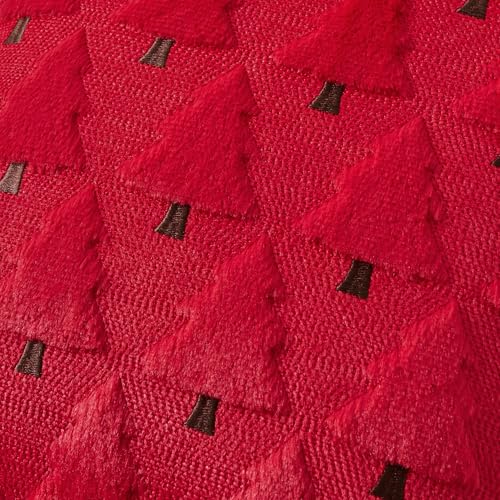 UGASA Star Christmas Decorative Pillow Covers 18x18 Inch Set of 2 Dark Green Q9265