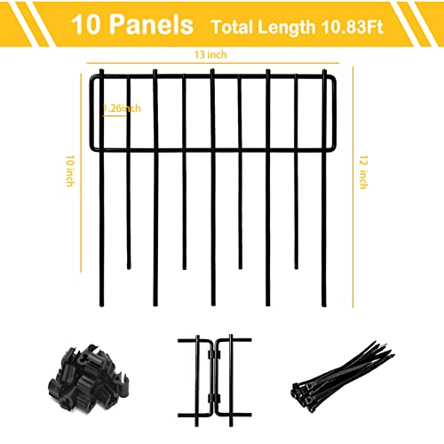 Animal Barrier Fence 12in x 28ft Rustproof Metal Garden Border for Rabbit and Dog H102383