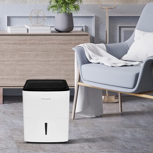 Frigidaire 50-Pint Portable Dehumidifier with Wi-Fi for Medium/Large Rooms, White Q334986