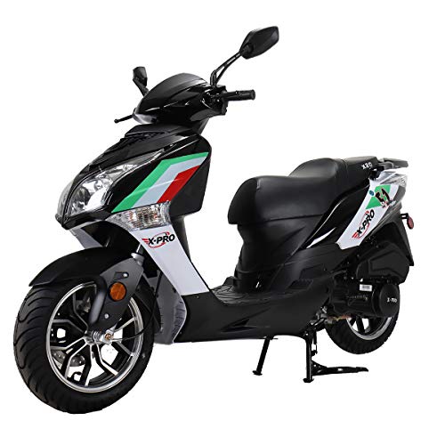 X-PRO 150cc Moped Street Gas Adult Bike with 13" Aluminum Wheels (Blue) Y478816
