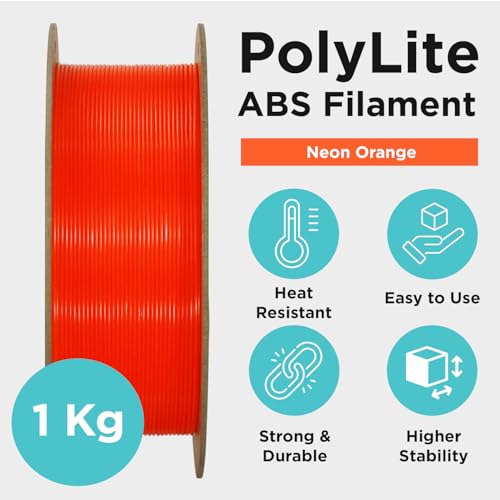 Polymaker PolyLite ABS Filament 1.75mm Black, 1kg F638424