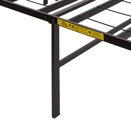 Amazon Basics Foldable Metal Bed Frame with Storage, Full Size, Black A770
