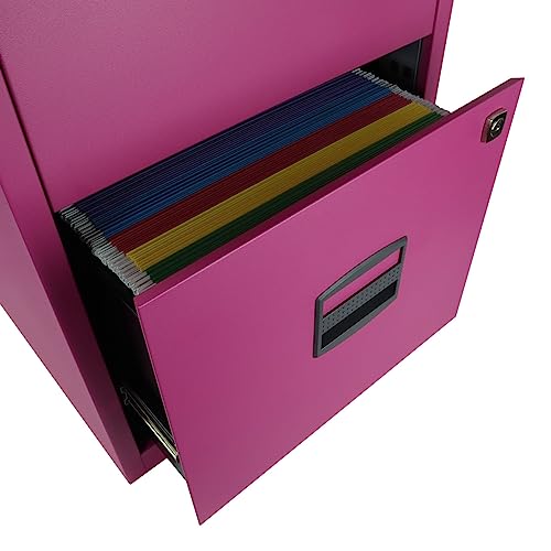Bisley Two Drawer Steel Filing Cabinet, Steel Blue F1846