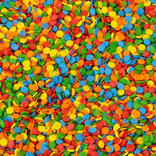 Snowflake Confetti Sprinkles - 1.2 Pounds - Blue & White Jimmies for Baking A6962