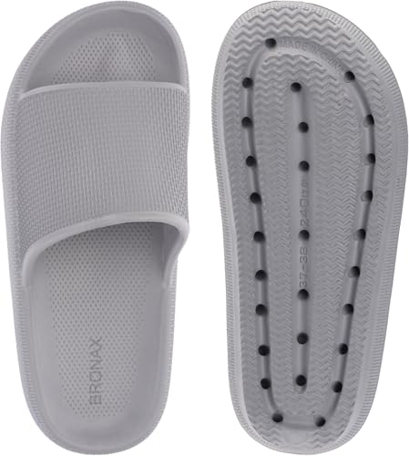 BRONAX Pillow Slippers for Women and Men, Cushioned Thick Sole B486351
