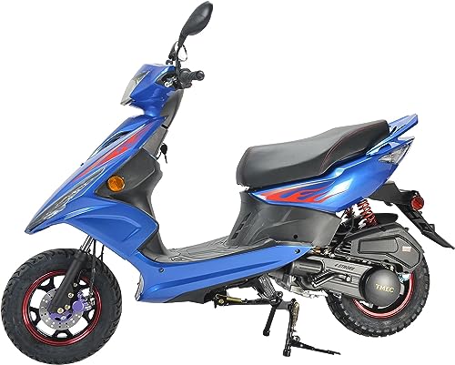 HHH Wave 150cc Scooter Moped with 10" Aluminum Wheels Black O5020
