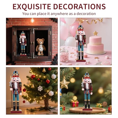 11.8 Inch Wooden Nutcracker Christmas Decor T403
