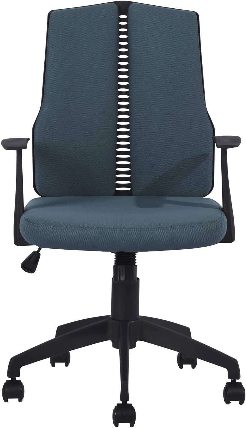 Ergonomic Desk Swivel Rolling Computer Chair, Dark Blue F4583