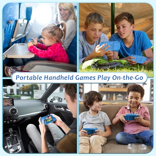 Handheld Game Console for Kids, Portable, Preloaded 258 Games J862