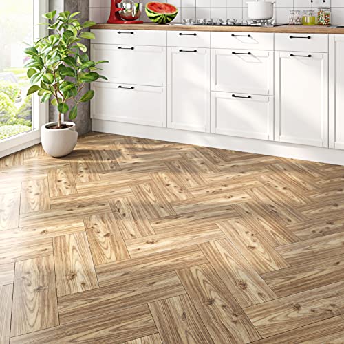 Livelynine 6x36 Vinyl Flooring Peel and Stick Planks Waterproof Wood Look E882