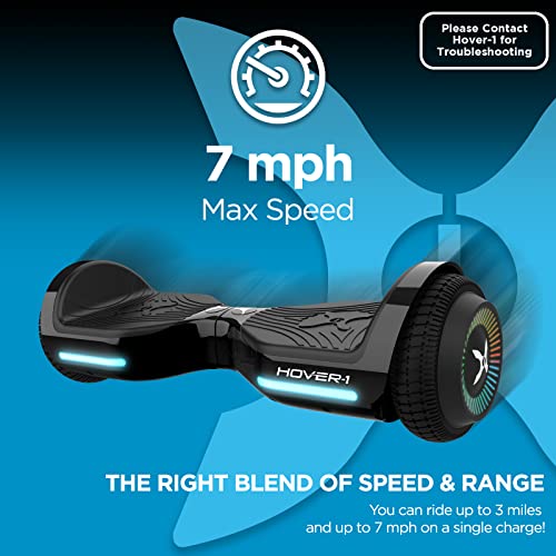 Hover-1 Axle Hoverboard with LED Headlights, 7MPH, 3MI Range G554